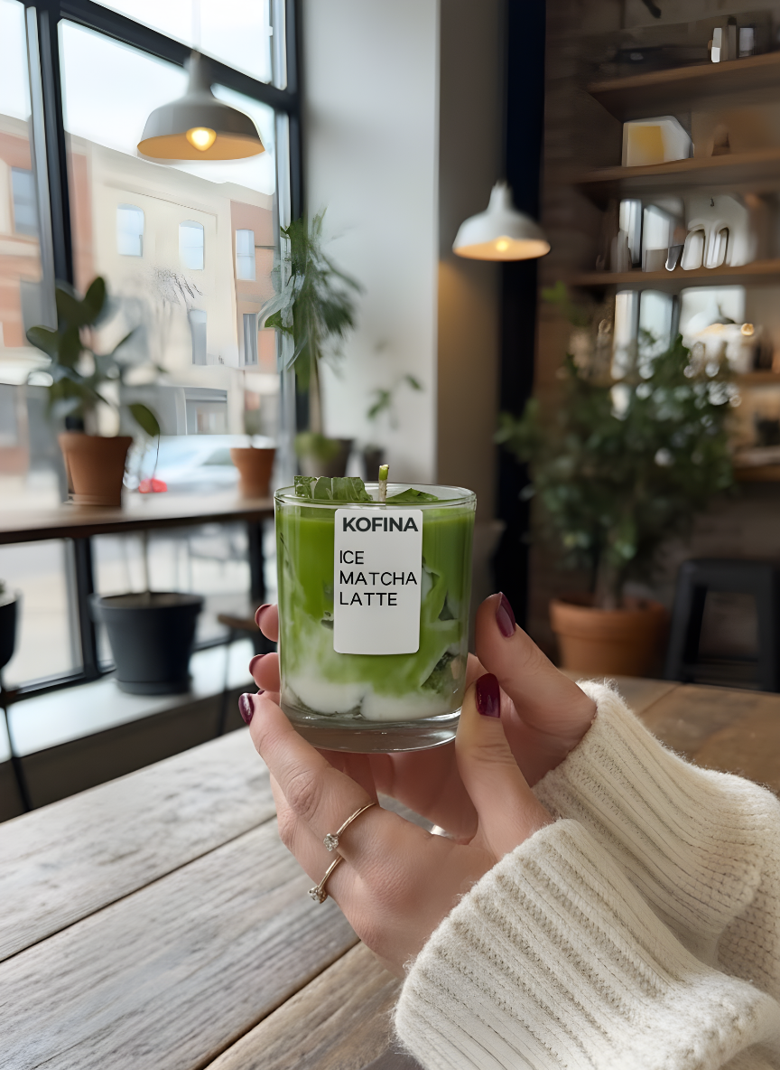 Iced Matcha Latte Candle – Coffee Scented Candle
