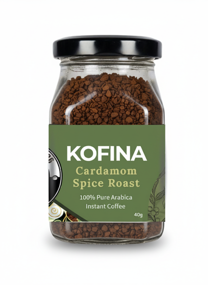 Kofina Cardamom Spice Roast – Premium Instant Flavored Coffee with Indian Cardamom Aroma