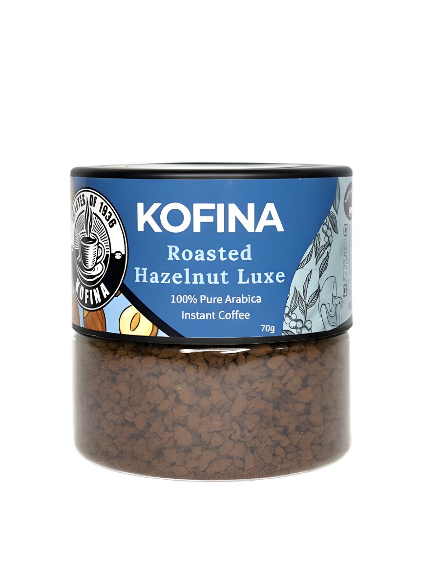 Kofina Roasted Hazelnut Luxe – Premium Flavoured Instant Coffee